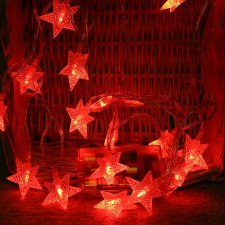 MRULIC LED light 2M 10 LED Crystal Clear Star FairysString Light Wedding Party Outdoor Decor Lamp + Red
MRULIC LED light 2M 10 LED Crystal Clear Star FairysString Light Wedding Party Outdoor Decor Lamp + Red