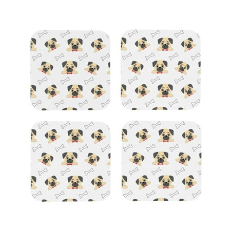 Coasters Set of 4 - Funny French Bulldog Bones Drink Coasters for Tabletop Protection Leather Coasters for Living Room Decor and Housewarming Gift Square
Coasters Set of 4 - Funny French Bulldog Bones Drink Coasters for Tabletop Protection Leather Coasters for Living Room Decor and Housewarming Gift Square