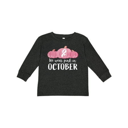 Inktastic In October We Wear Pink Pumpkins with White Ribbon Gift Toddler Boy or Toddler Girl Long Sleeve T-Shirt
Inktastic In October We Wear Pink Pumpkins with White Ribbon Gift Toddler Boy or Toddler Girl Long Sleeve T-Shirt
