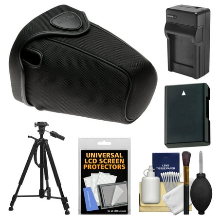 Nikon CF-DC2 Semi-Soft Holster Digital SLR Camera Case for D3200, D5200, D5300, D5500 with EN-EL14 Battery & Charger + Tripod + Kit Nikon CF-DC2 Semi-Soft Holster Digital SLR Camera Case for D3200, D5200, D5300, D5500 with EN-EL14 Battery & Charger + Tripod + Kit