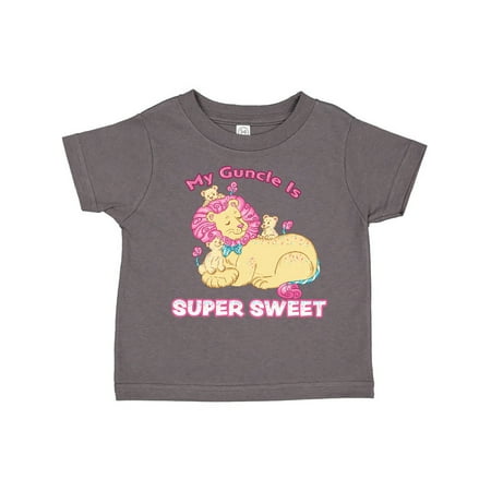 Inktastic My Guncle Is Super Sweet Cotton Candy Lions with Pink Mane Gift Toddler Boy or Toddler Girl T-Shirt
Inktastic My Guncle Is Super Sweet Cotton Candy Lions with Pink Mane Gift Toddler Boy or Toddler Girl T-Shirt