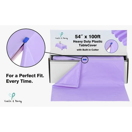 Craft And Party 54 X 100 Ft. Plastic Table Cover Roll for Party Banquet Picnic Kids Activities for Any Size and Shape Table
Craft And Party 54 X 100 Ft. Plastic Table Cover Roll for Party Banquet Picnic Kids Activities for Any Size and Shape Table
