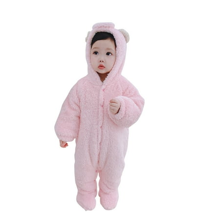 Infant Baby Boys and Girls Winter Bodysuit Cartoon Cute Animal Plush Hooded Creeper Bodysuit Warm Long Sleeve
Infant Baby Boys and Girls Winter Bodysuit Cartoon Cute Animal Plush Hooded Creeper Bodysuit Warm Long Sleeve