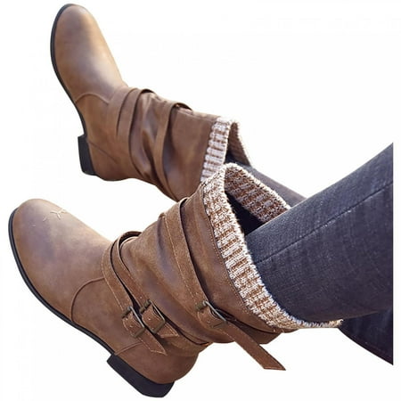 Wirziis Women s Mid-Calf Winter Snow Boots Women Boots Winter Buckle Strap Chunky Heels Slip On Retro Ladies Footwear Shoes
Wirziis Women s Mid-Calf Winter Snow Boots Women Boots Winter Buckle Strap Chunky Heels Slip On Retro Ladies Footwear Shoes
