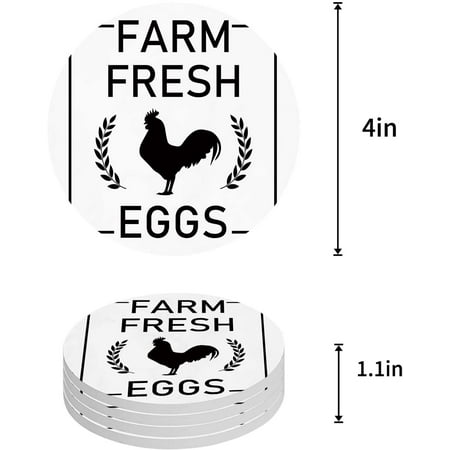 KXMDXA Farm Chicken Simple Pattern Set of 6 Round Coaster for Drinks Absorbent Ceramic Stone Coasters Cup Mat with Cork Base for Home Kitchen Room Coffee Table Bar Decor
KXMDXA Farm Chicken Simple Pattern Set of 6 Round Coaster for Drinks Absorbent Ceramic Stone Coasters Cup Mat with Cork Base for Home Kitchen Room Coffee Table Bar Decor