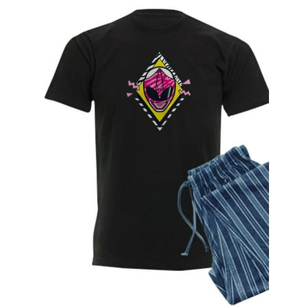 CafePress - Mighty Morphin Power Rangers Pink R - Men s Dark Pajamas