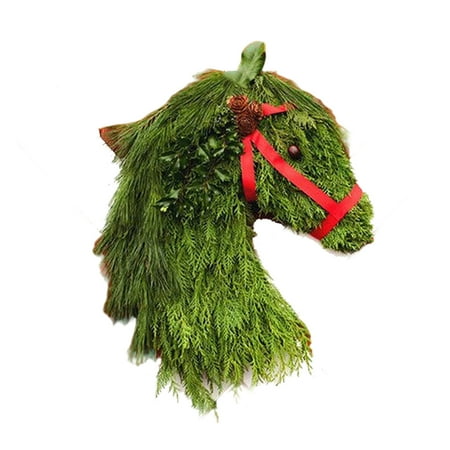 Artificial Horse Head Christmas Wreath Rustic Front Door Pendant for Home Farmhouse Garden Decoration
Artificial Horse Head Christmas Wreath Rustic Front Door Pendant for Home Farmhouse Garden Decoration