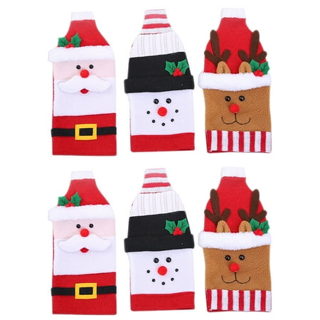 6pcs Christmas Knitting Red Wine Bottle Cover Wine Gift Bag Champagne Wine Pouch
6pcs Christmas Knitting Red Wine Bottle Cover Wine Gift Bag Champagne Wine Pouch
