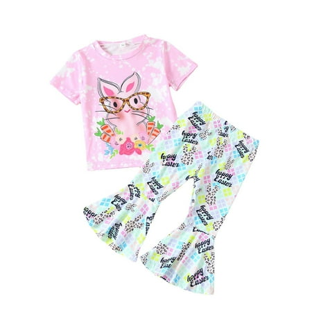 JDEFEG Clothes for Girls Size 14-16 Easter Kids Toddler Baby Girls Short Sleeve Cartoon T Shirt Tops Rabbit Print Bell Bottom Pants Outfits Set 7 Girls Outfit Pink 110
JDEFEG Clothes for Girls Size 14-16 Easter Kids Toddler Baby Girls Short Sleeve Cartoon T Shirt Tops Rabbit Print Bell Bottom Pants Outfits Set 7 Girls Outfit Pink 110