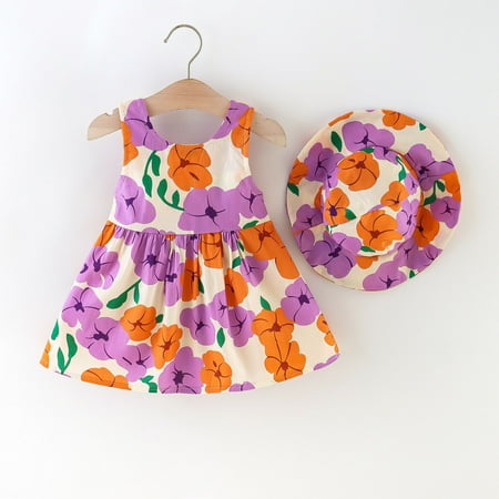 Wiueurtly Baby Girls 6M-3Y Sleeveless Bowknot Floral Printed Suspenders Princess Dress Hat Set Animal Print Dress Girls
Wiueurtly Baby Girls 6M-3Y Sleeveless Bowknot Floral Printed Suspenders Princess Dress Hat Set Animal Print Dress Girls