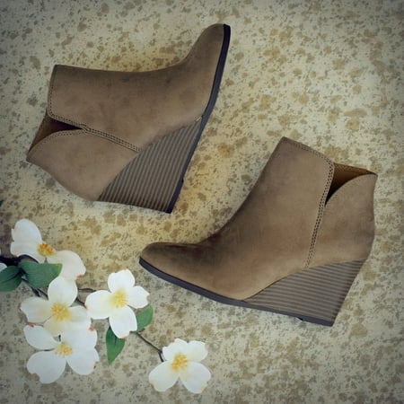 Cathalem Fashion Short Color Wedges Booties Women Toe Zipper Solid Round Shoes women s boots Low Boots for Women Khaki 5.5
Cathalem Fashion Short Color Wedges Booties Women Toe Zipper Solid Round Shoes women s boots Low Boots for Women Khaki 5.5