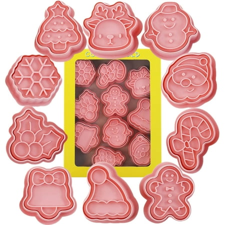 Gingerbread Cookie Cutter | 10pcs Winter Christmas Cookie Cutter Set | Cookie Mold Include Christmas Tree Snowman Snowflake Candy Cane Santa Face Bell Etc
Gingerbread Cookie Cutter | 10pcs Winter Christmas Cookie Cutter Set | Cookie Mold Include Christmas Tree Snowman Snowflake Candy Cane Santa Face Bell Etc