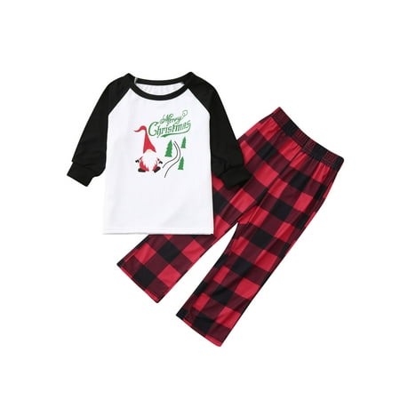 Gureui Fashion Family Parent-child Pajamas Cute Christmas Printing Top and Elastic Plaid Trousers Two Piece Set
Gureui Fashion Family Parent-child Pajamas Cute Christmas Printing Top and Elastic Plaid Trousers Two Piece Set