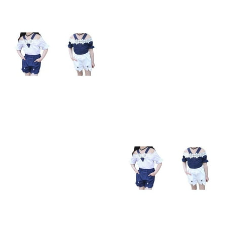 wrea2pcs Girl Summer Clothes Set Baby Girl Lace Shirt + Shorts Summer Teenage Kids Off Shoulder Short Sleeve Top
wrea2pcs Girl Summer Clothes Set Baby Girl Lace Shirt + Shorts Summer Teenage Kids Off Shoulder Short Sleeve Top