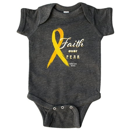 Inktastic Faith Over Fear Childhood Cancer Awareness and Yellow Ribbon Gift Baby Boy or Baby Girl Bodysuit
Inktastic Faith Over Fear Childhood Cancer Awareness and Yellow Ribbon Gift Baby Boy or Baby Girl Bodysuit