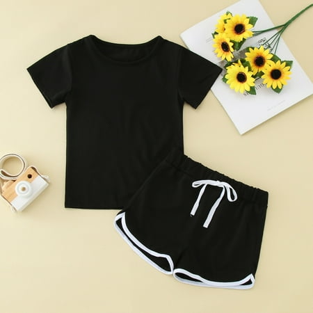Hunpta Baby Girls Toddler Kids Summer Sports T Shirt And Shorts Set Solid Clothing Sets Tracksuit Outfits
Hunpta Baby Girls Toddler Kids Summer Sports T Shirt And Shorts Set Solid Clothing Sets Tracksuit Outfits