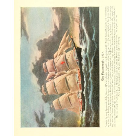 Book of New York 1922 The Dreadnought 1853 Stretched Canvas - Unknown (18 x 24)