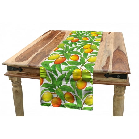 Fruit Table Runner Ripe Mango Silhouettes on Leafy Branches Botanical Pattern Dining Room Kitchen Rectangular Runner 3 Sizes by Ambesonne
Fruit Table Runner Ripe Mango Silhouettes on Leafy Branches Botanical Pattern Dining Room Kitchen Rectangular Runner 3 Sizes by Ambesonne