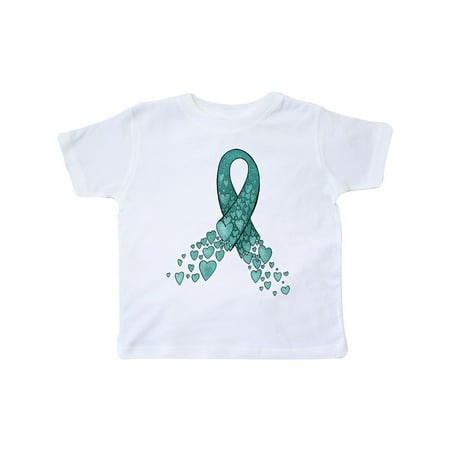 Inktastic Ovarian Cancer Awareness Teal Ribbon Made of Hearts Gift Toddler Boy or Toddler Girl T-Shirt
Inktastic Ovarian Cancer Awareness Teal Ribbon Made of Hearts Gift Toddler Boy or Toddler Girl T-Shirt