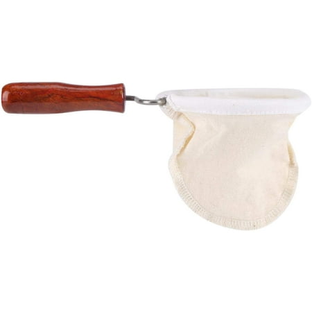 Cloth Coffee Filter Reusable Washable Flannel Cloth Handmade Coffee Filter Strainer with Wood Handle for Hand Drip Coffee Cloth Part Can Be Detached(Small)
Cloth Coffee Filter Reusable Washable Flannel Cloth Handmade Coffee Filter Strainer with Wood Handle for Hand Drip Coffee Cloth Part Can Be Detached(Small)