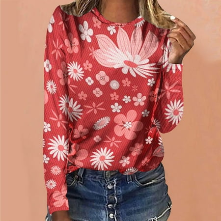 Aueoeo Tshirts Shirts for Women Workout Long Sleeve Tops for Women Women s Fashion Loose Long Sleeve Crew Neck Blouse Christmas Print T-Shirt Tops
Aueoeo Tshirts Shirts for Women Workout Long Sleeve Tops for Women Women s Fashion Loose Long Sleeve Crew Neck Blouse Christmas Print T-Shirt Tops