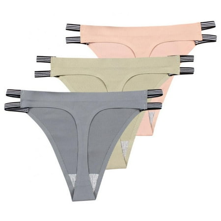 Xmarks 3 Pack Seamless Thongs for Women Sexy No Show Breathable Underwear Stretch Straps T-Back Tangas Panties for Ladies M
Xmarks 3 Pack Seamless Thongs for Women Sexy No Show Breathable Underwear Stretch Straps T-Back Tangas Panties for Ladies M