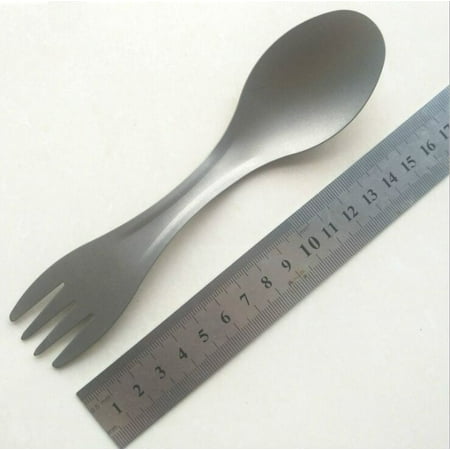 New Titanium Spork 3-In-1 Spoon-Fork-Knife For Outdoor Camping Traveling Hiking And Picnics Tools 2-In-1 Light Weight Titanium Spoon
New Titanium Spork 3-In-1 Spoon-Fork-Knife For Outdoor Camping Traveling Hiking And Picnics Tools 2-In-1 Light Weight Titanium Spoon
