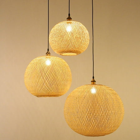 Woven Bamboo Pendant Light Chandelier Rattan for Living Room Bar Retro Woven Pendant Light
Woven Bamboo Pendant Light Chandelier Rattan for Living Room Bar Retro Woven Pendant Light