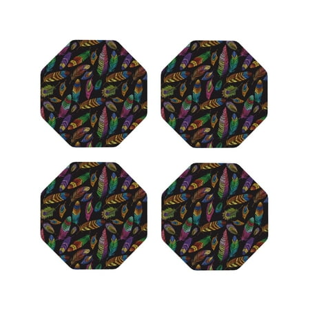 Coasters Set of 4 - colorful feathers_A Drink Coasters for Tabletop Protection Leather Coasters for Living Room Decor and Housewarming Gift Octagon
Coasters Set of 4 - colorful feathers_A Drink Coasters for Tabletop Protection Leather Coasters for Living Room Decor and Housewarming Gift Octagon