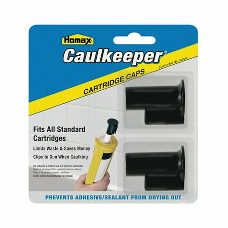 Homax Plastic Reusable Caulking Caps Black 2 Pack