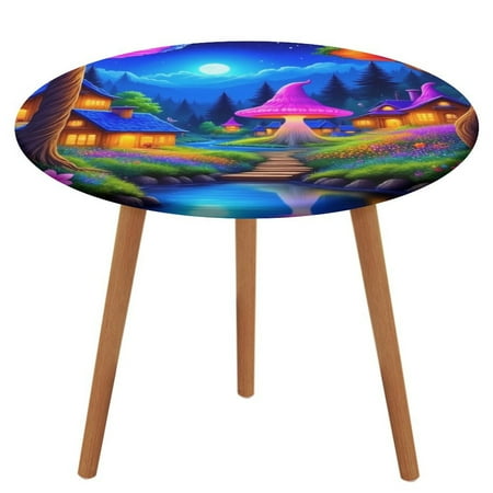 Enchanted Forest Village Night Pattern Round Tablecloth Waterproof Elastic Table Clothes for Dining Table Cute Desk Decor Protector Cover M-45 -50
Enchanted Forest Village Night Pattern Round Tablecloth Waterproof Elastic Table Clothes for Dining Table Cute Desk Decor Protector Cover M-45 -50
