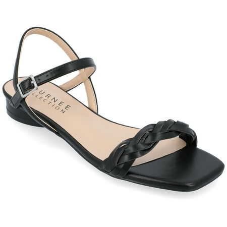 Journee Collection Womens Verity Ankle Strap Low Block Heel Sandals