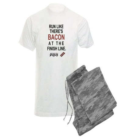 CafePress - Will Run For Bacon - Men s Light Pajamas