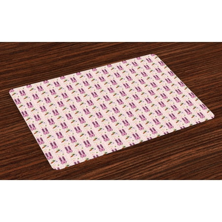 Rabbit Placemats Set of 4 Hand Drawn Style Bunny Characters with Long Ears and Carrots Cartoon Style for Kids Washable Fabric Place Mats for Dining Room Kitchen Table Decor Multicolor by Ambesonne
Rabbit Placemats Set of 4 Hand Drawn Style Bunny Characters with Long Ears and Carrots Cartoon Style for Kids Washable Fabric Place Mats for Dining Room Kitchen Table Decor Multicolor by Ambesonne