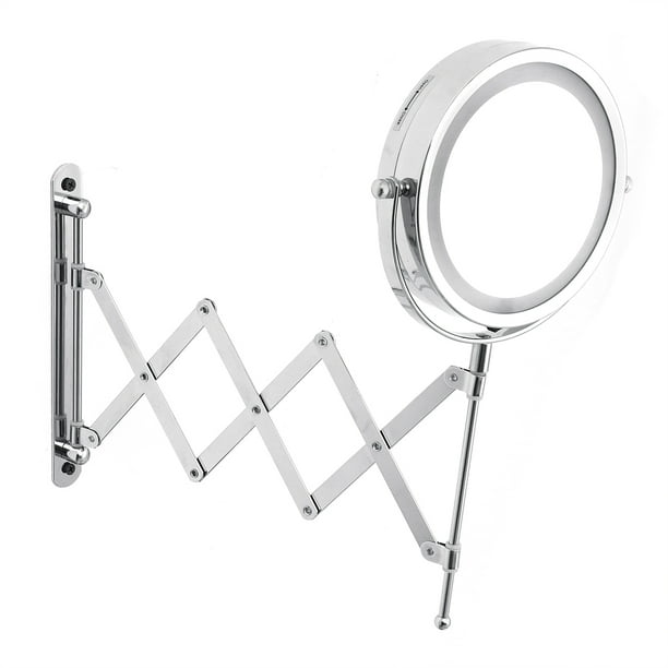7''/6'' Magnifying Cosmetic Makeup Mirror, Illuminated LED Mirror, Double Sided Mirror with 360 Degree Swivel Rotation