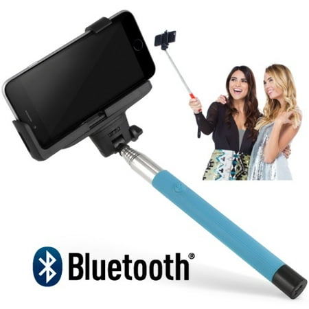Universal 40-inch Bluetooth Selfie Stick - Blue