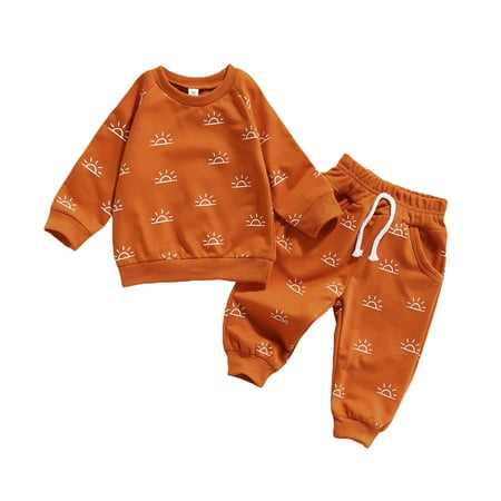 Musuos Infant Baby 2Pcs Spring Outfits Sun Print Long Sleeve Tops + Elastic Waist Pants Set
Musuos Infant Baby 2Pcs Spring Outfits Sun Print Long Sleeve Tops + Elastic Waist Pants Set