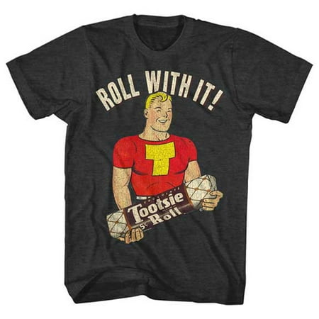 Tootsie Roll Men's Let Me Roll It Slim Fit T-shirt Heather