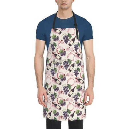 Picia Watercolor Wine Bottle Waterproof Apron for Unisex Adult - Adjustable Bib Apron with Pockets Ideal for Cooking Gardening Painting and Household Chores
Picia Watercolor Wine Bottle Waterproof Apron for Unisex Adult - Adjustable Bib Apron with Pockets Ideal for Cooking Gardening Painting and Household Chores