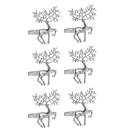 HOMEMAXS 6Pcs Christmas Deer Design Napkin Rings Alloy Napkin Holder Party Decoration
HOMEMAXS 6Pcs Christmas Deer Design Napkin Rings Alloy Napkin Holder Party Decoration