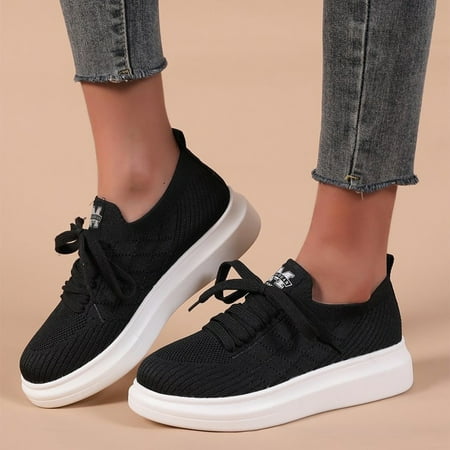 Solid Color Flying Lace-up Fashion Sneakers Size Platform Knitted Women s Large Women s sneakers
Solid Color Flying Lace-up Fashion Sneakers Size Platform Knitted Women s Large Women s sneakers