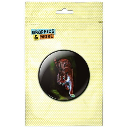 Paint Strokes Tiger Orange Refrigerator Button Magnet