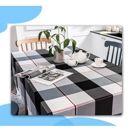 Rectangle Plaid Check Tablecloth Spill Proof Water Wrinkle Resistant Table Cover Cotton
Rectangle Plaid Check Tablecloth Spill Proof Water Wrinkle Resistant Table Cover Cotton