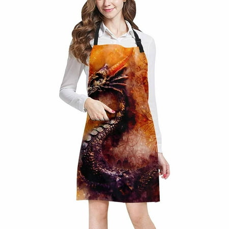 ASHLEIGH Watercolor Ancient Dragon with Ornament Adjustable Bib Apron with Pockets Commercial Restaurant and Home Kitchen Adjustable Apron
ASHLEIGH Watercolor Ancient Dragon with Ornament Adjustable Bib Apron with Pockets Commercial Restaurant and Home Kitchen Adjustable Apron