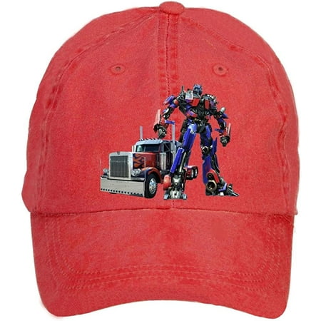 WEREXC-Amaz Unisex Adjustable Transformers Optimus Prime Flat Cap Red