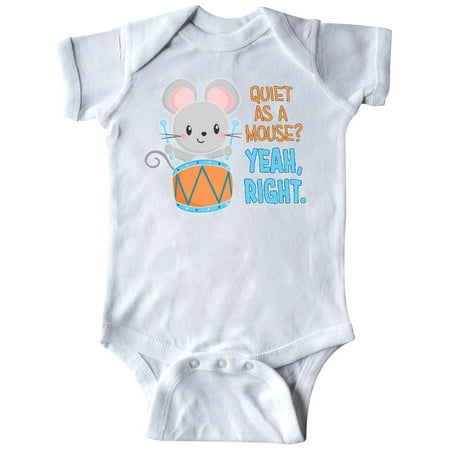 Inktastic Quiet As A Mouse Yeah Right Cute Mouse Drummer Gift Baby Boy or Baby Girl Bodysuit
Inktastic Quiet As A Mouse Yeah Right Cute Mouse Drummer Gift Baby Boy or Baby Girl Bodysuit