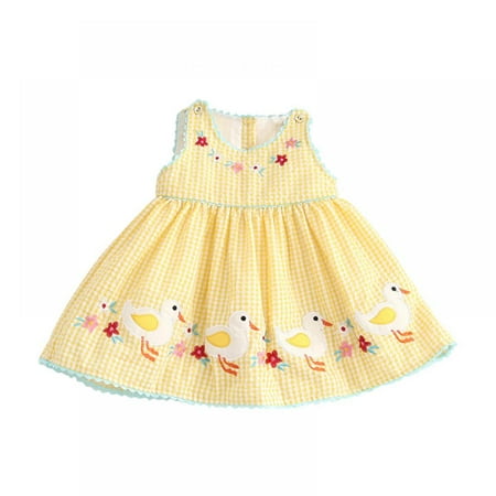 Aosijia Girl Embroidered Princess Dress Summer Baby Duckling Patch Embroidered Sleeveless Dress Toddler Girl Cartoon Duck Embroider Dress
Aosijia Girl Embroidered Princess Dress Summer Baby Duckling Patch Embroidered Sleeveless Dress Toddler Girl Cartoon Duck Embroider Dress