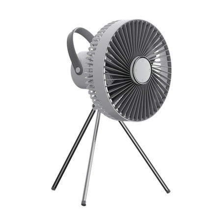 Portable Fan Rechargeable Battery Powered Fan Outdoor Camping Fan with Light and Hook Tent Travel Gray
Portable Fan Rechargeable Battery Powered Fan Outdoor Camping Fan with Light and Hook Tent Travel Gray
