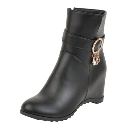 ZHAGHMIN Brown Boots For Women Ankle Booties Fashion Solid Color Leather Rhinestone Decorative Belt Buckle Wedge Heel Side Zipper Boots Wide Calf Boots For Women Size 12 Slim Calf Boots For Women Ra
ZHAGHMIN Brown Boots For Women Ankle Booties Fashion Solid Color Leather Rhinestone Decorative Belt Buckle Wedge Heel Side Zipper Boots Wide Calf Boots For Women Size 12 Slim Calf Boots For Women Ra