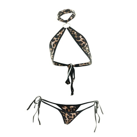 WANYNG Women Three-Point Halter Leopard Bikini Temptation Pajamas Underwear Nylon Nightgowns for Women with Cap Sleeve Lingerie for Women Christmas plus Size
WANYNG Women Three-Point Halter Leopard Bikini Temptation Pajamas Underwear Nylon Nightgowns for Women with Cap Sleeve Lingerie for Women Christmas plus Size